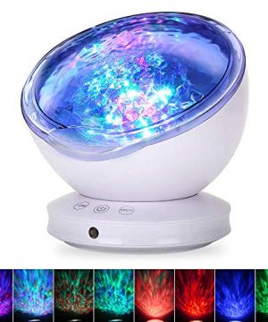 Ocean Wave Projector, GRDE Newest 12 LED Remote Control