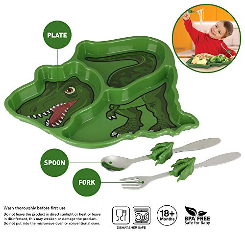 KidsFunwares T-Rex Dinosaur Me Time Meal Set