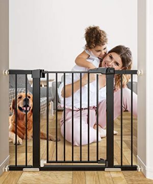 OTTOLIVES Metal Baby Gate Pet Gate 27-40 Inch