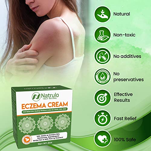 Natrulo Natural Eczema Cream 2oz – Itch Relief Skin Healing