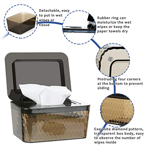 Large Capacity Wipes Dispenser Box with Lid - Keep Your Diaper Wipes Fresh and Ready