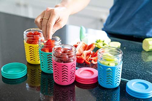 Kids Mason Jar Cups with Straw Spill Proof Cups For Kids