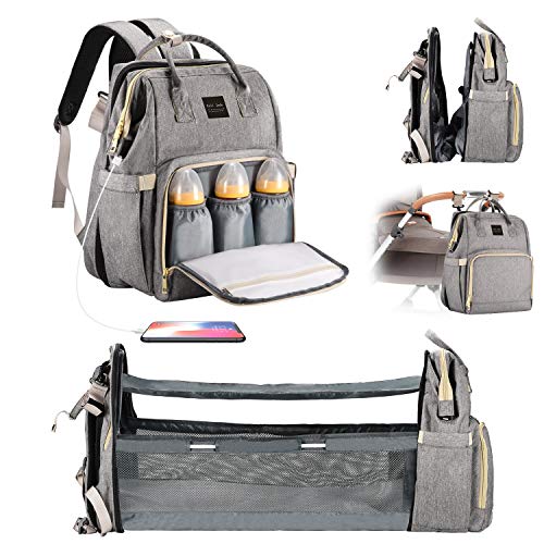 Diaper Bag Backpack with Changing Station, Backpacks for Babies