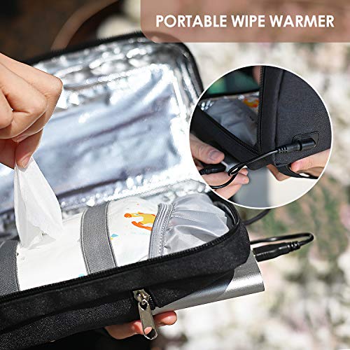 Portable Wipe Warmer, Lupantte USB Baby Wipes Warmer