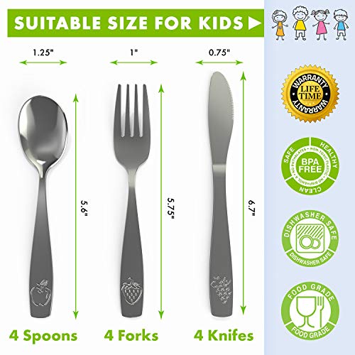 Child-Safe Stainless Steel Kids Silverware Set – A Must-Have for Little Feeding Adventures