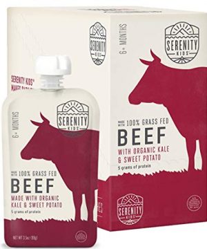 Serenity Kids Baby Food, Grass Fed Beef with Organic Kale