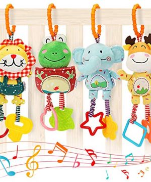 TUMAMA Baby Toys for 0, 3, 6, 9, 12 Months, Handbells Baby Rattles