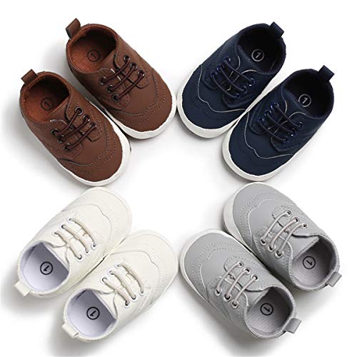 Moccasin Crib Shoes for 12-18 Month Old Boys and Girls