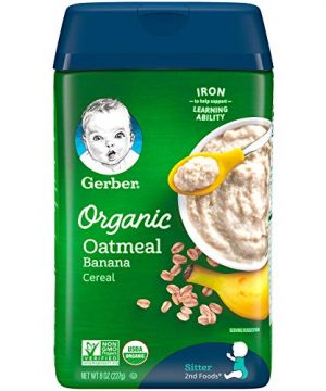 Gerber Baby Cereal Gerber Organic Oatmeal Cereal with Banana
