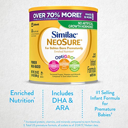 Similac NeoSure Infant Formula with Iron, For Babies Born Prematurely