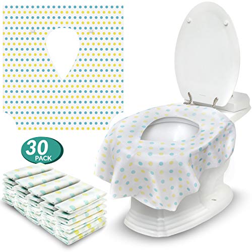 Toilet Seat Covers Disposable - 30 Pack - Extra Large