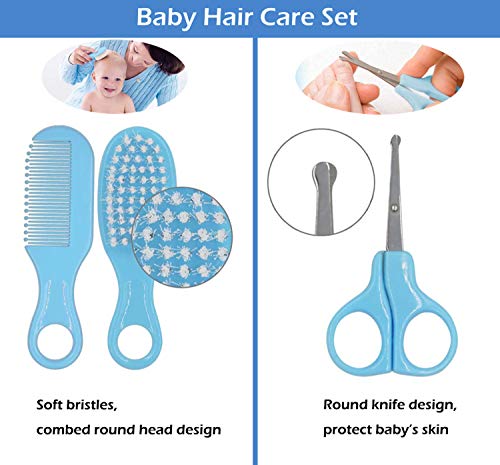 Baby Grooming Set, 8 in 1 Safe Portable Baby Clean Accessories
