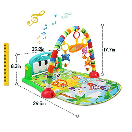 Baby Play Gym Mat, Kick and Play Baby Activity Gym
