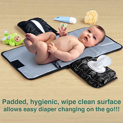 Baby Changing Pad by Lil Fox. Portable Changing Pad for Baby Diaper Bag