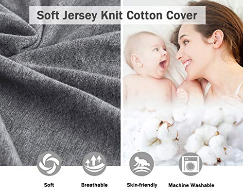 KWLET Pregnancy Pillow Cover U Shaped Premium Soft Jersey Cotton