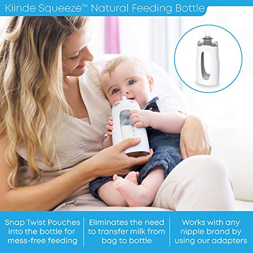 Baby Breast Milk Feeding Bottle with Nipples and Case