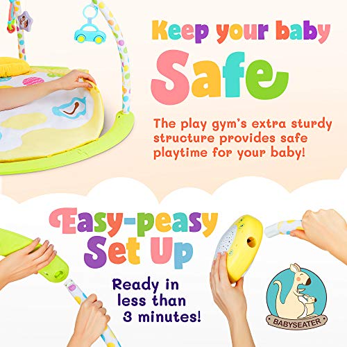 BABYSEATER Baby Gym and Playmats - Kick and Play Piano