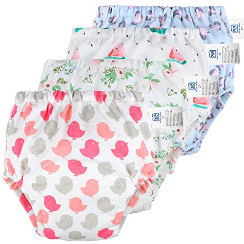 4 Pack Potty Training Pants for Baby and Toddler Girls