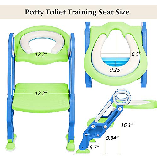 Potty Training Toilet Seat with Step Stool Ladder for Kid and Baby