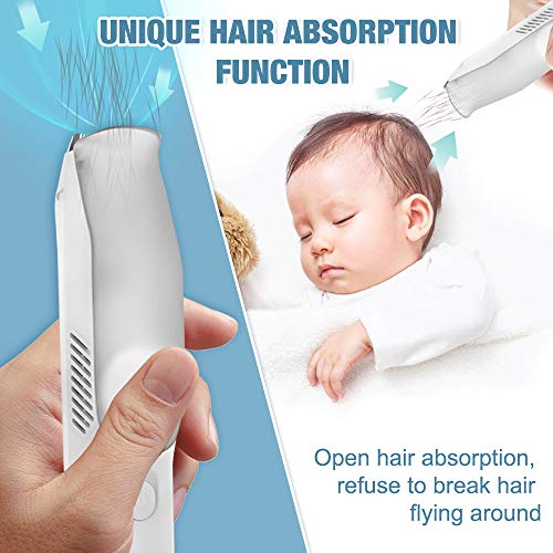 Electric Baby Hair Clipper Hair Absorption and Storage Function