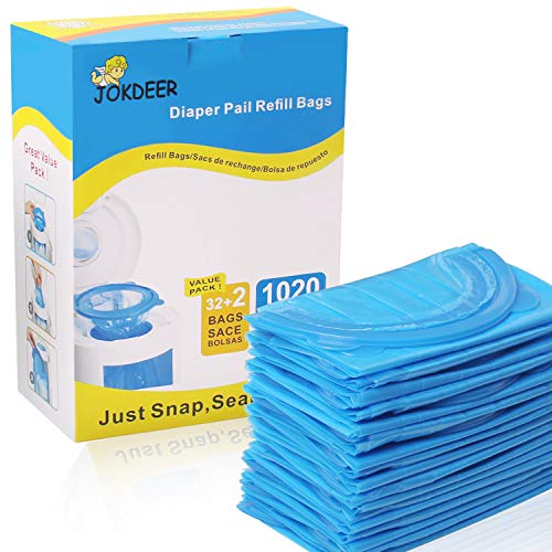 Diaper Pail Refill Bags Counts 34 Bags Fully Compatible