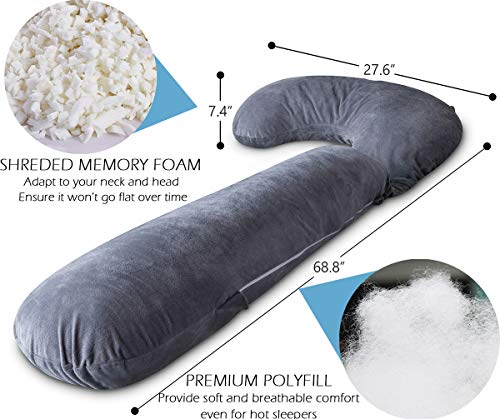 Marine Moon Pregnancy Pillow Memory Foam