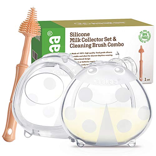 Breast Shells with Cleaning Brush Breastmilk Collector
