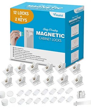 Vmaisi Adhesive Magnetic Cabinet Locks
