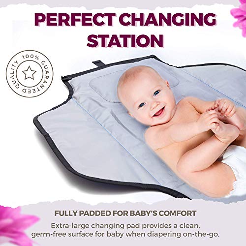 Portable Diaper Changing Pad - Waterproof, Foldable