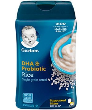 Gerber DHA, Probiotic Single-Grain Rice Baby Cereal