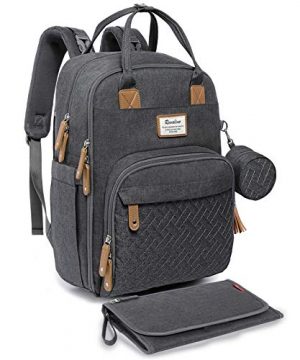Diaper Bag Backpack, RUVALINO Neutral All-in-One Baby Bags