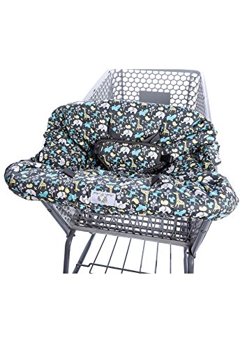 2-in-1 Shopping Cart Cover and High Chair Cover, Universal Fit