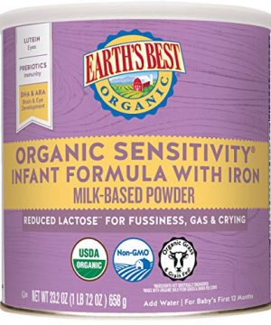 Organic Low Lactose Sensitivity Infant Formula with Iron, Omega-3