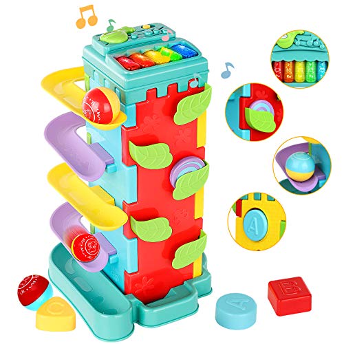 4 in 1 Activity Cube Toys Toddler Toys Ball Ramp