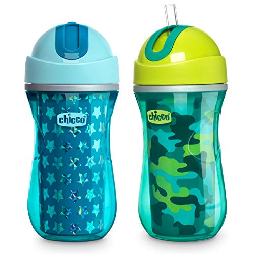 Chicco Insulated Flip-Top Straw Spill Free Baby Sippy Cup