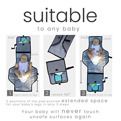 Portable Changing Pad Diaper Baby - XXL Premium Quality