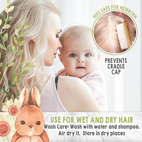 Baby Hair Brush and Comb Set for Newborn