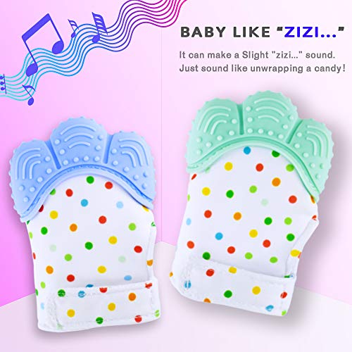 Teething Mittens for Baby Self Soothing Pain Relief Mitt