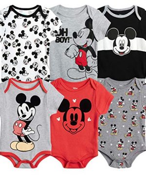 Disney Baby Boys 6 Pack Bodysuit –Mickey Mouse