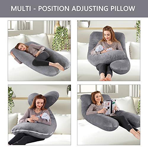 LONABR U-Shape Pregnancy Pillows 55 Inch Maternity Pillow