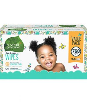 Seventh Generation Baby Wipes, 768 count, Made for Sensitive Skin