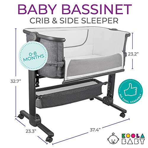 Bedside Sleeper for Baby Easy Folding Portable Crib