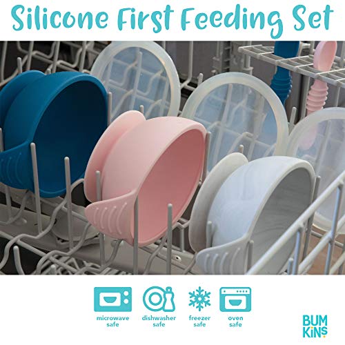 Bumkins Suction Silicone Baby Feeding Set