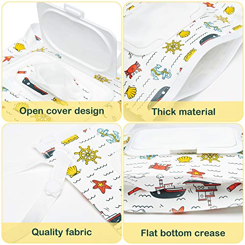 6Pcs Portable Wet Wipe Pouch Containers for Babies