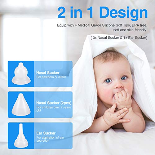 Flend Baby Nasal Aspirator - Electric Nose Suction for Baby