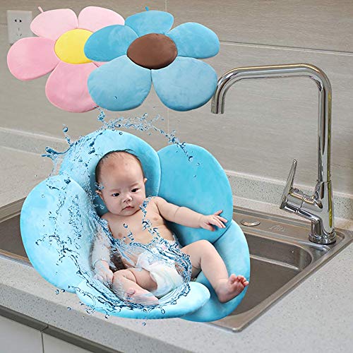 Baby's Bath Time Comfort with Our Newborn Baby Foldable Flower Petal Bath Pad - A Safe and Relaxing Experience!
