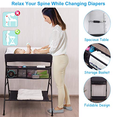 Transform Parenting with the Portable Baby Diaper Desk - Space-Saving Nursery Organizer with Safety Features! 🍼👶