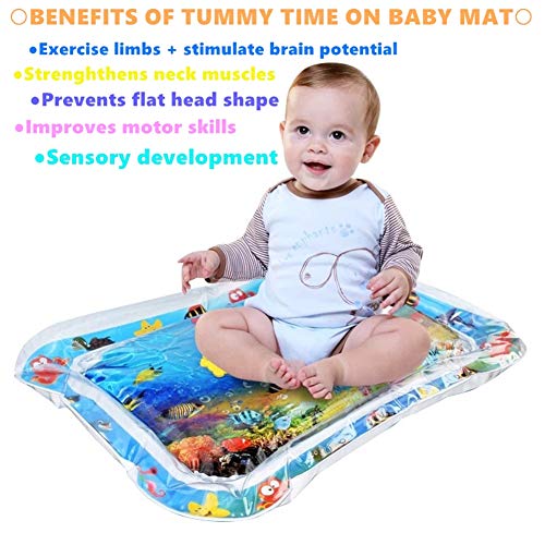 Baby Tummy Time Water Mat Start Crawling Stages