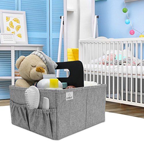 Sorbus Baby Diaper Caddy Organizer - Nursery Essentials Storage Bin