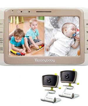 Moonybaby Split 50 Baby Monitor with 2 Cameras and Audio
